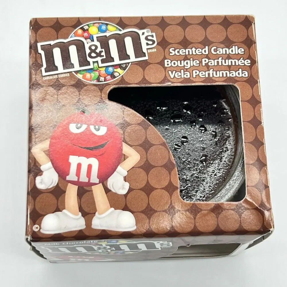 Star Brite M&Ms Scented Candle RED Chocolate  3oz NIB